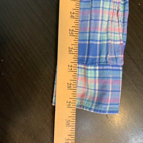 J. Crew Perfect Shirt Womens Blue Pink Green Plaid Button Down Casual Size S - Picture 11 of 11